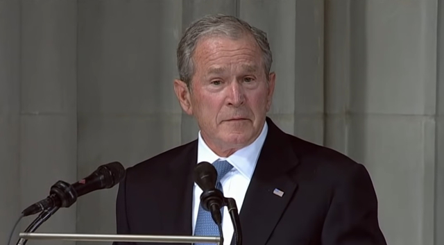 美国前总统小布什  视频截图