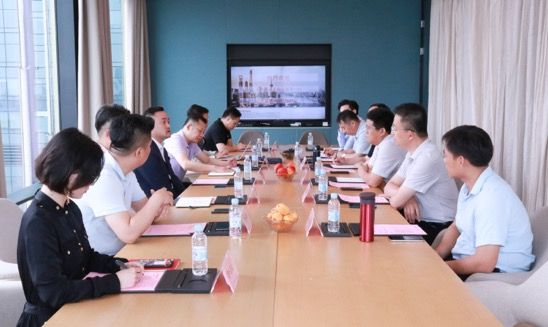 无棣县领导一行莅临甬民投考察产业投资项目进展情况