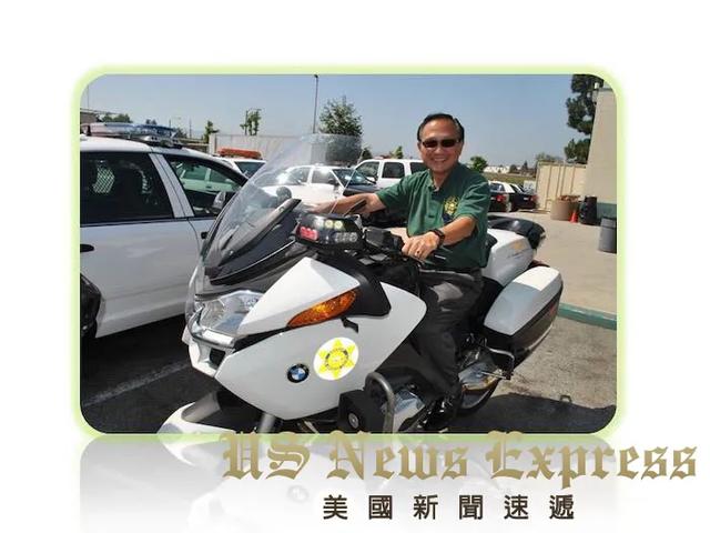 洛杉矶机场摩托骑警.