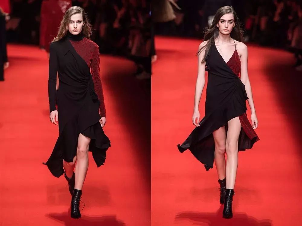 dior的小黑裙轻薄材质轻盈自在,优雅中又带点小性感.