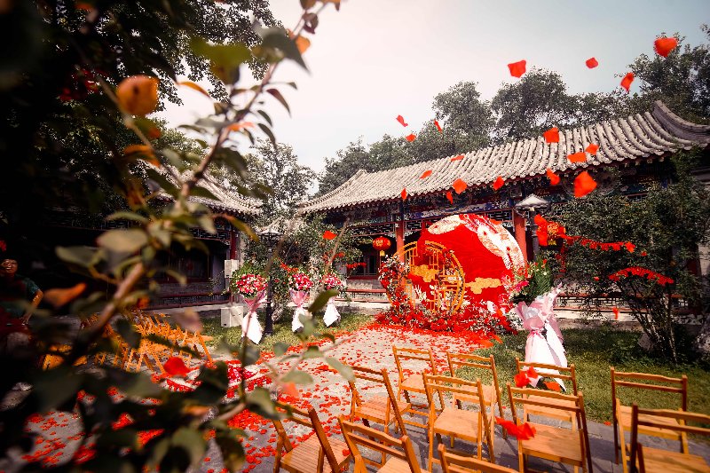 让婚礼在大自然中呼吸缘定山东国宾馆中式四合院