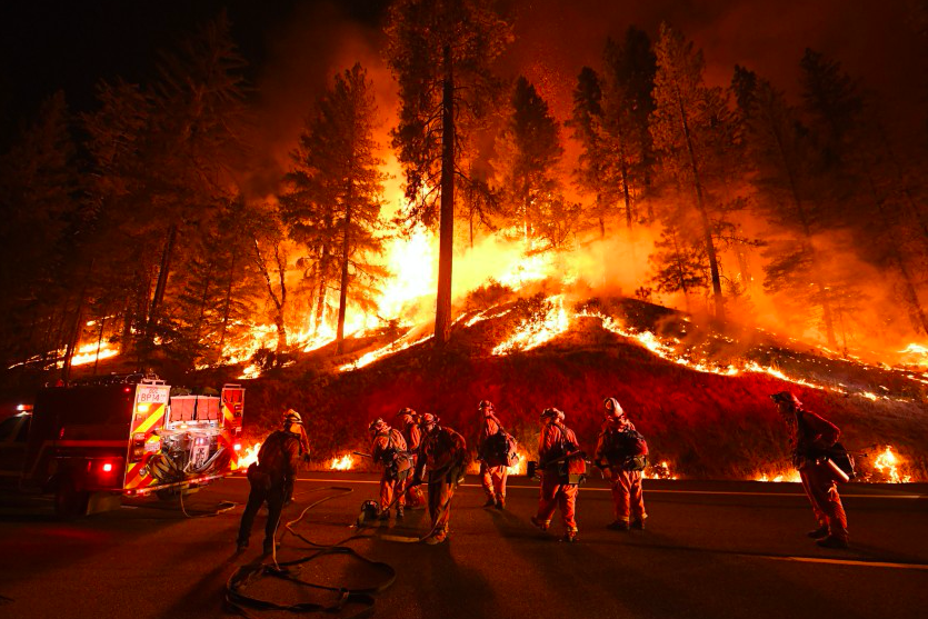 美国加州森林大火图片