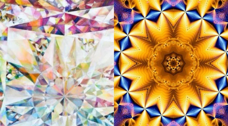 万花筒中的缤纷曼妙的梦幻世界竟被我握在手中