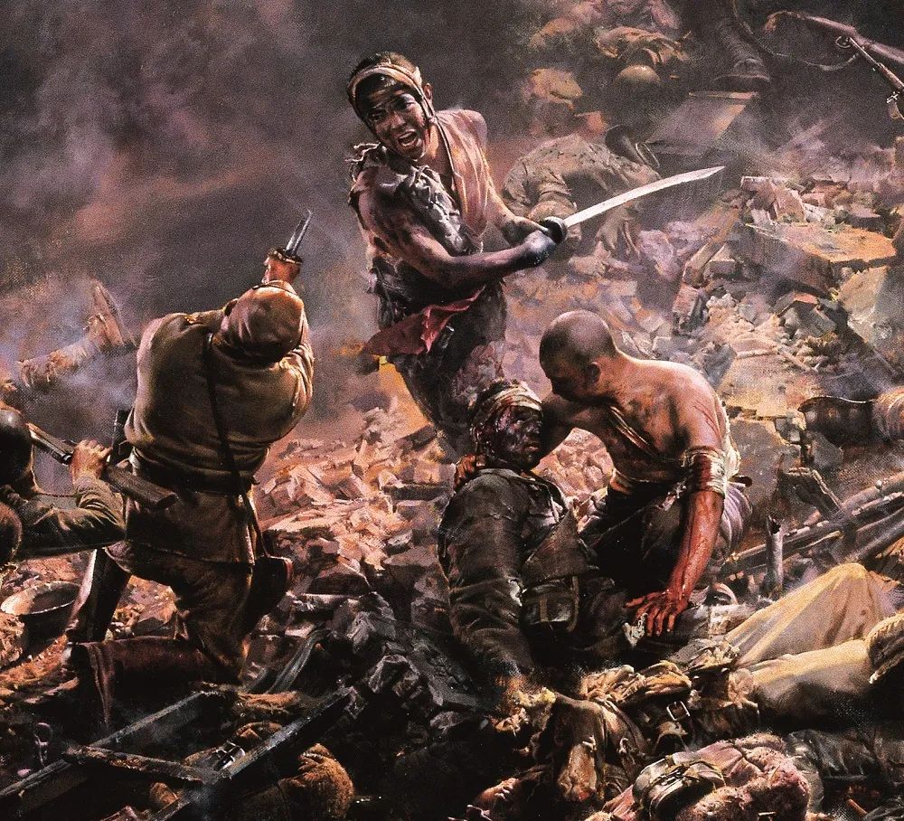 最终《血战台儿庄》入围"国家重大历史题材美术创作工程",被中国美术