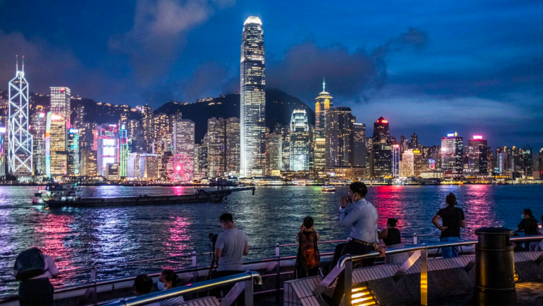 香港夜景 图源：《纽约时报》