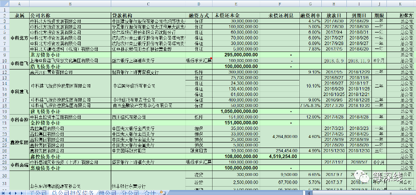 依靠中科建设总公司的担保,子公司向银行和机构融资数亿元,个别子公司至今还有土地项目未解除抵押。受访人 供图