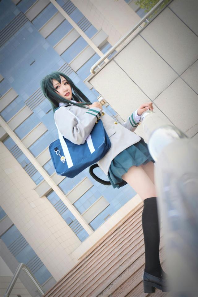 我的英雄学院蛙吹梅雨cosplay