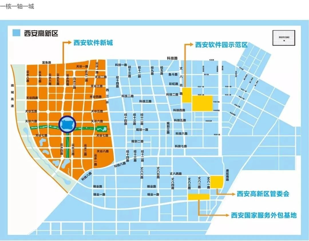 西安高新区行政区划图图片