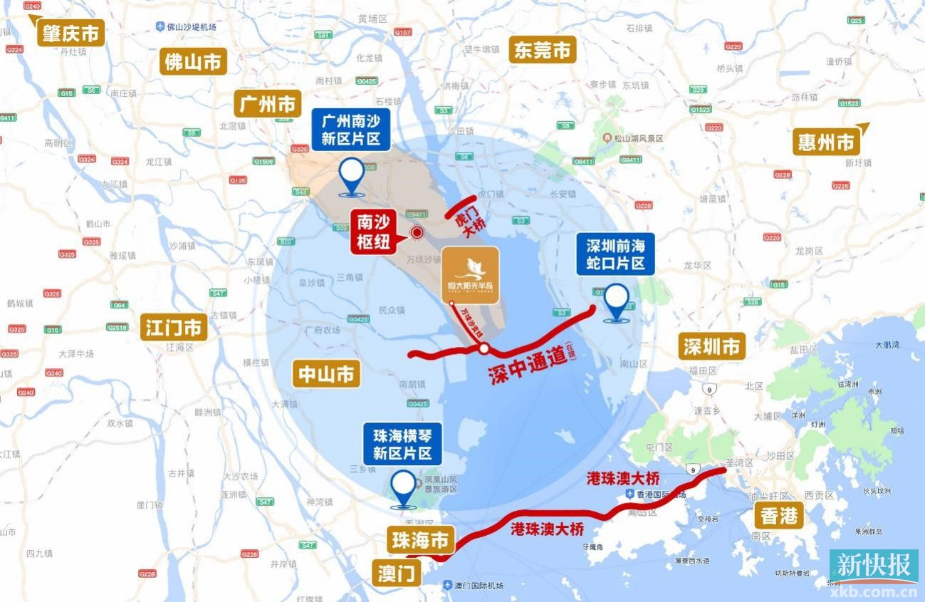 多维度,全方位轨道规划连接湾区各大城市 首座海景大城落子南沙万顷沙