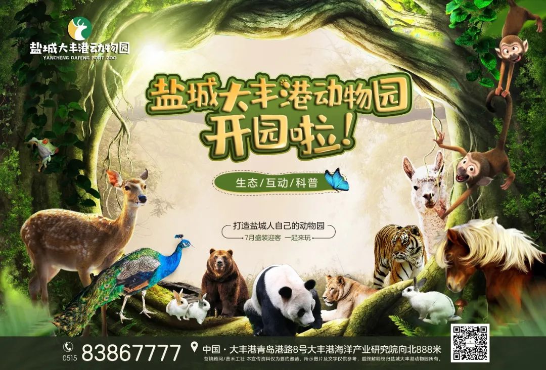 大丰港动物园昨日盛装开园!