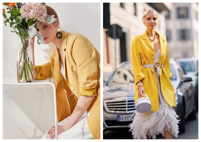 不挑肤色,不挑人的黄色系衣服,这么穿才高级又亮眼