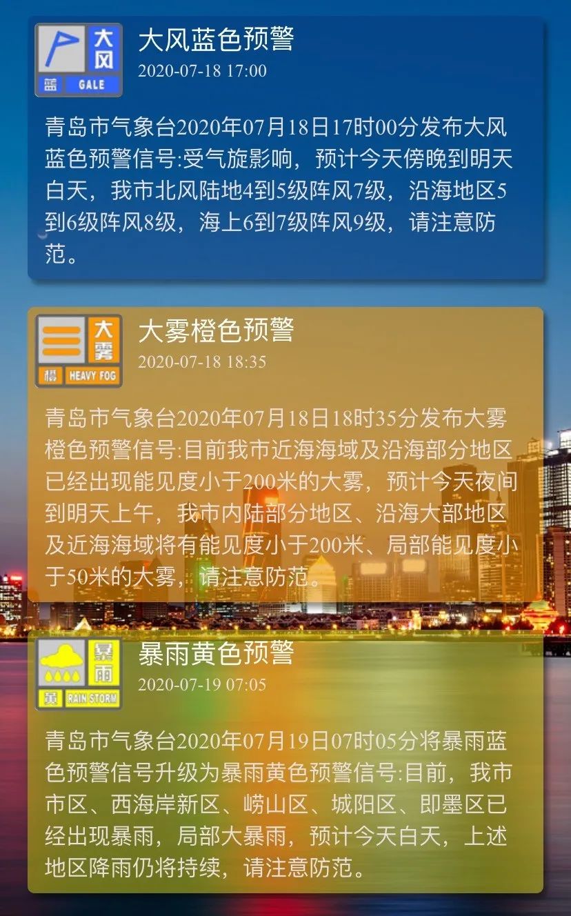 青岛升级暴雨预警!这些事情千万注意