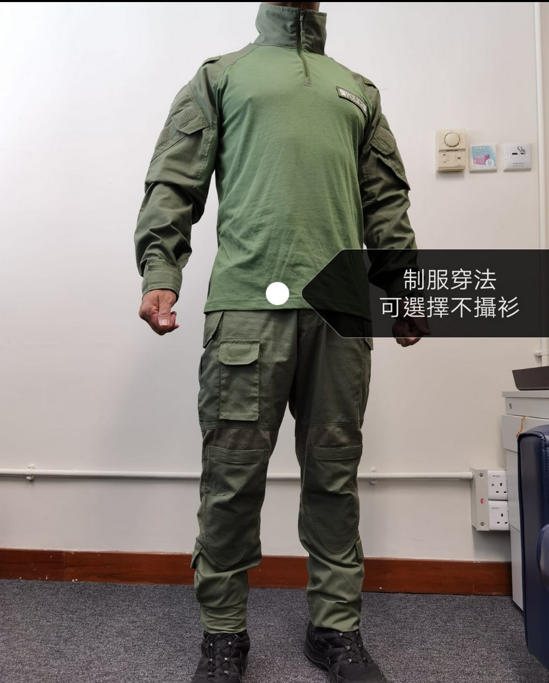 港警防暴新装蛙服首度亮相高领设计防割颈