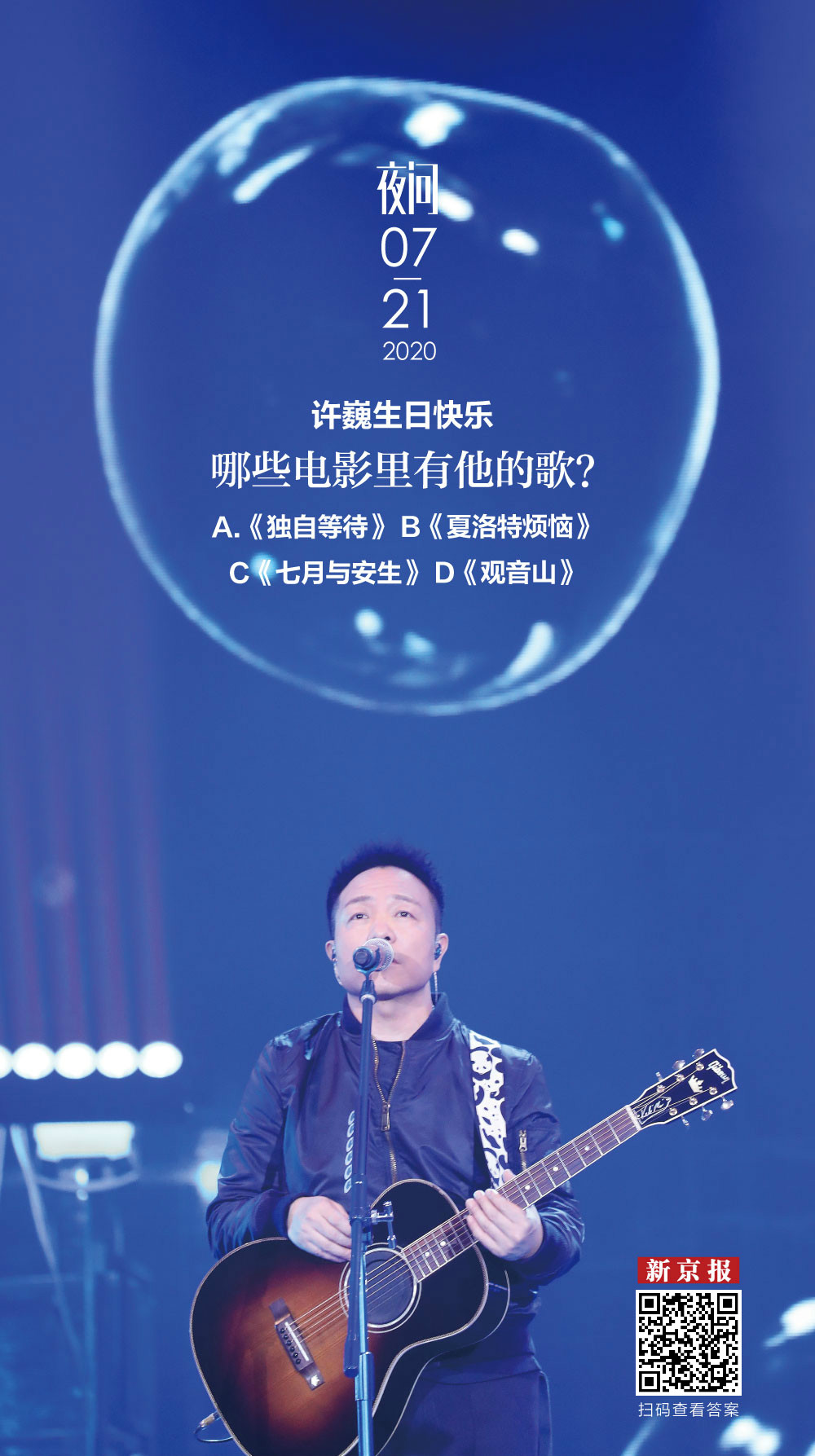 许巍永不过时因为远方永远都在丨夜问