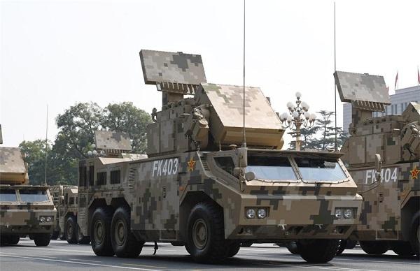 红旗17a加6管25毫米自行高炮 我中型部队新防空体系亮相