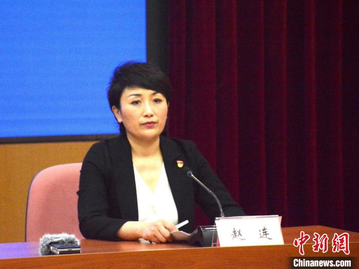 图为大连市卫健委副主任赵连。 邹沧海 摄