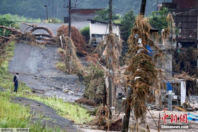 日本九州等地区迎强降雨 当局吁民众警惕地质灾害