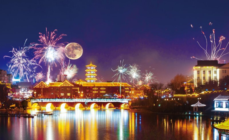 青州十景|阳水晚韵，打造独特的夜间旅游景点