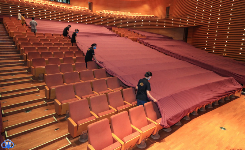 天津大剧院全面消杀 8月将正式复演