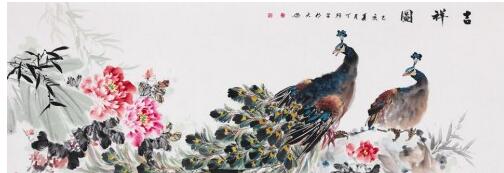国画中孔雀象征什么 邀您共赏丁珂笔下的绝美孔雀图
