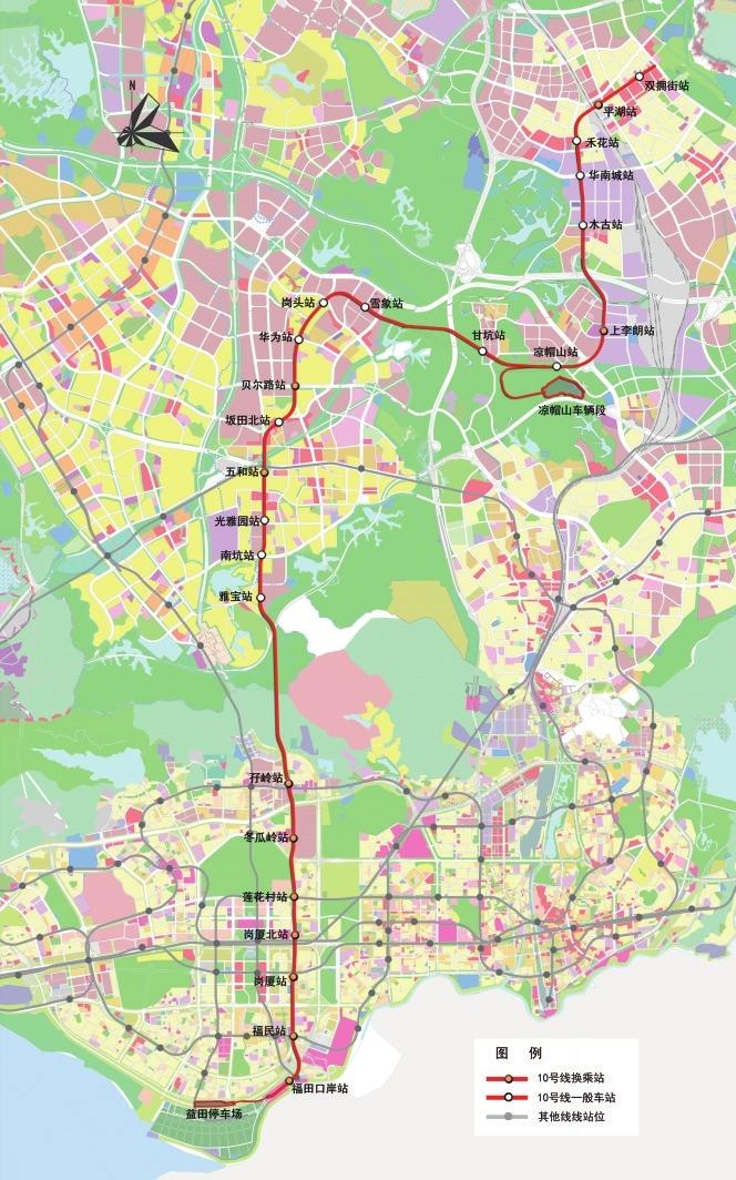 深圳地鐵10號線預計8月份開通全長293公里設站24座