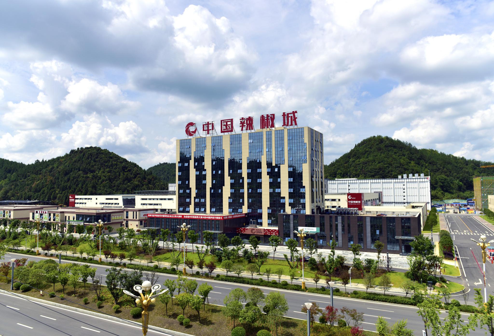 贵州省遵义市新蒲新区虾子镇的辣椒城.新蒲新区宣传部供图