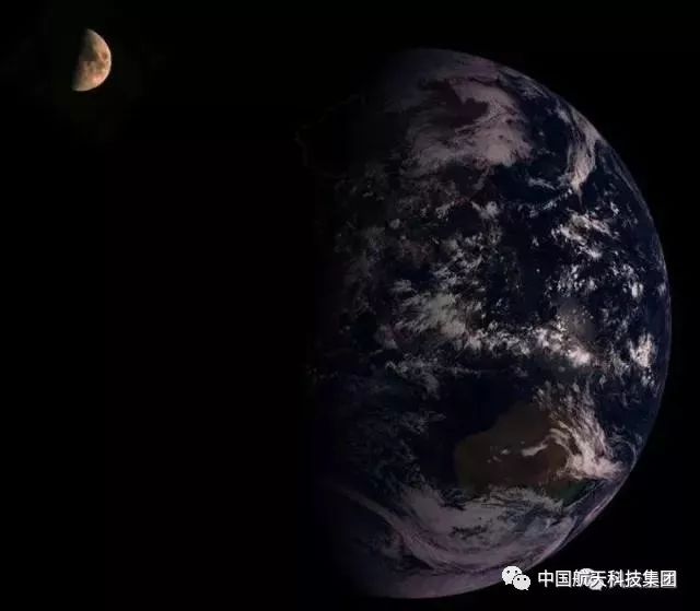 那些中国航天器拍摄的地月合影