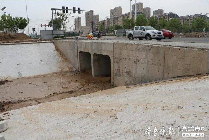 华山路水系主体工程完工——东营市市政处全面完成承建工程任务