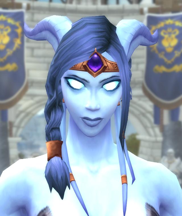 0前瞻:已实装的德莱尼女性的尾巴和头饰改动