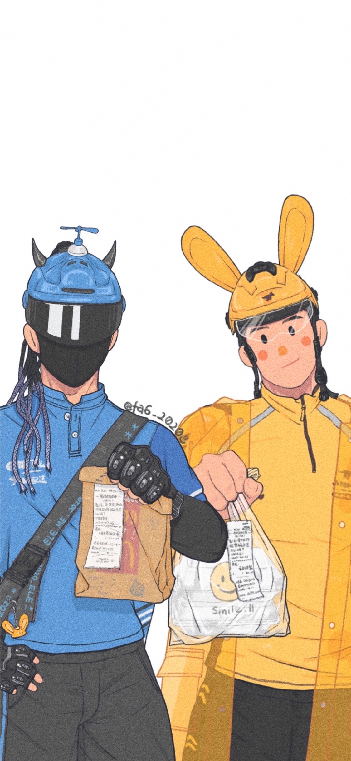 美团和饿了么外卖小哥的头盔大战,是社交营销的较劲