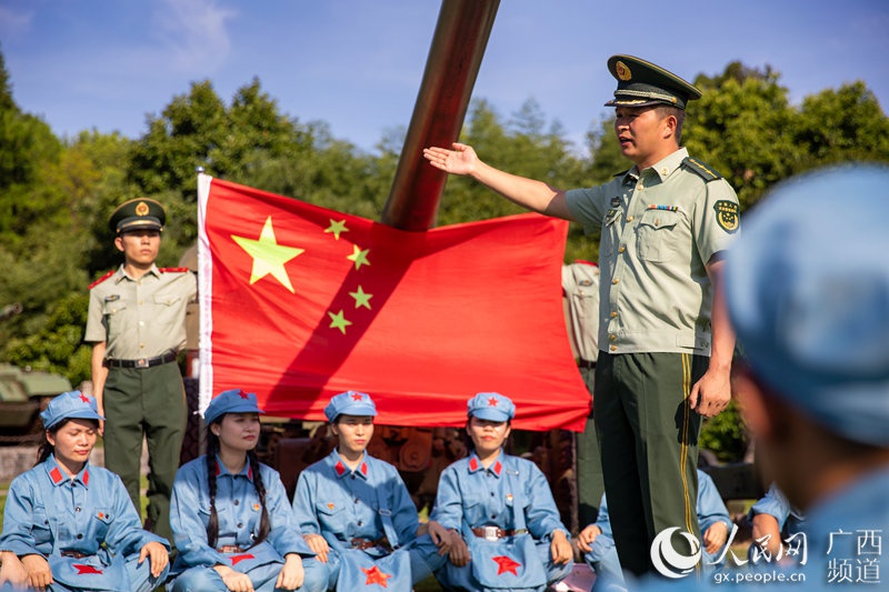 武警官兵参观红色教育基地 重温湘江战役"革命星火"