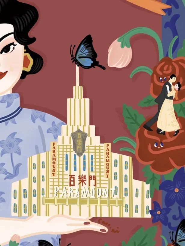 蝴蝶长期居住在愚园路上,婚礼也是在愚园路上的百乐门举办的",caro说