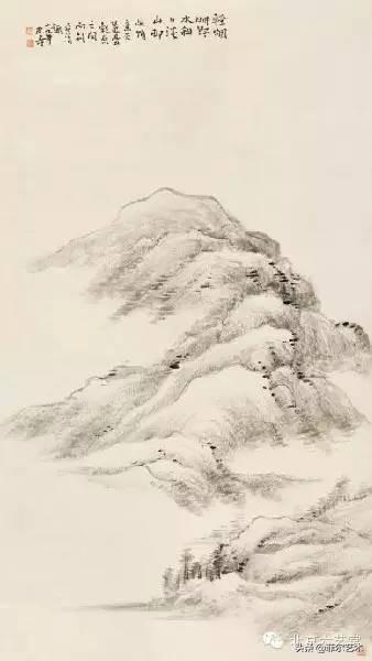 「国画欣赏」潘天寿山水画50幅,很少见