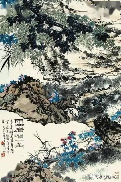 「国画欣赏」潘天寿山水画50幅,很少见