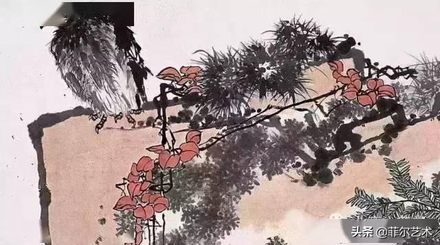 「国画欣赏」潘天寿山水画50幅,很少见