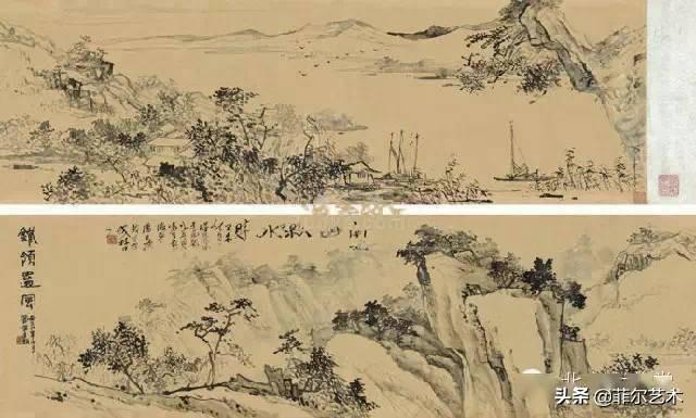 「国画欣赏」潘天寿山水画50幅,很少见