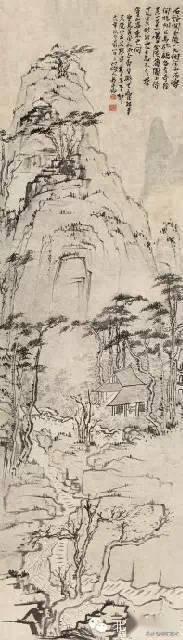 「国画欣赏」潘天寿山水画50幅,很少见