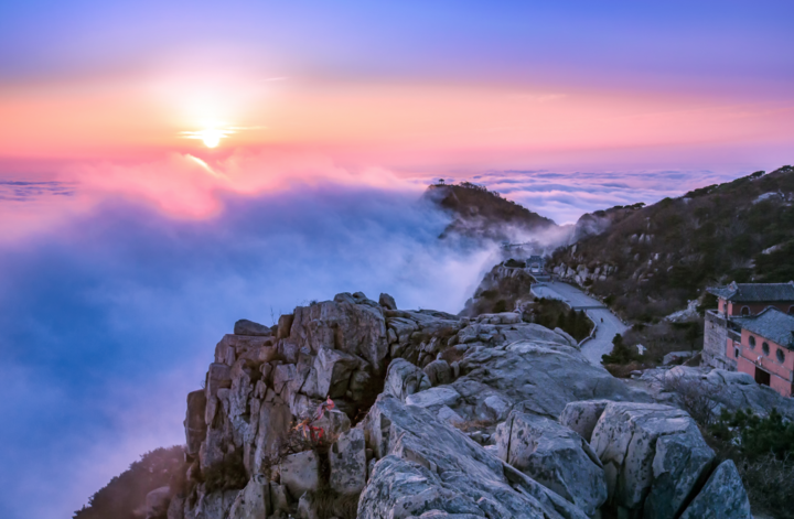 齐鲁美景这几处绝美云海藏着山东的天空之城