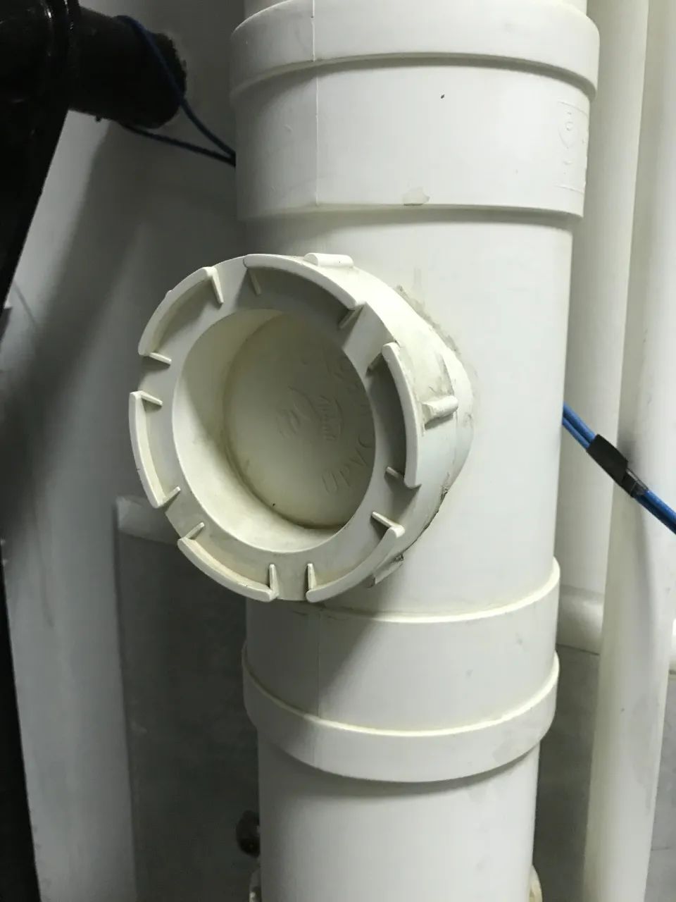 下水管的检修口.