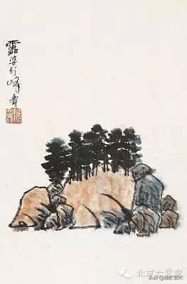 「国画欣赏」潘天寿山水画50幅,很少见