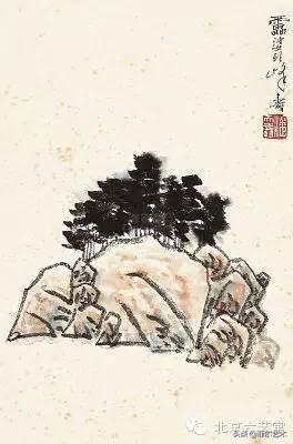 「国画欣赏」潘天寿山水画50幅,很少见