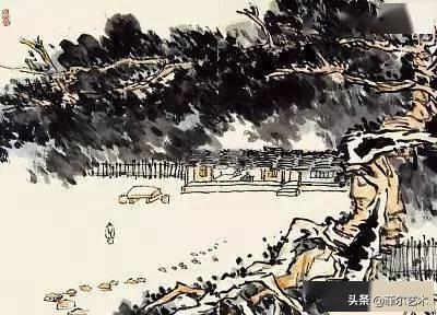 「国画欣赏」潘天寿山水画50幅,很少见