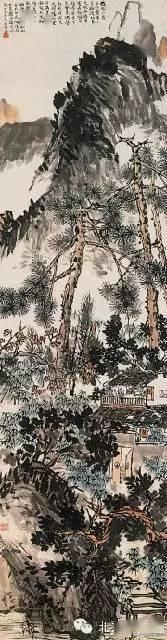 「国画欣赏」潘天寿山水画50幅,很少见