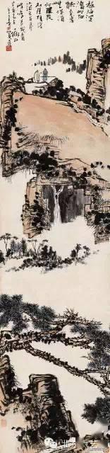 「国画欣赏」潘天寿山水画50幅,很少见