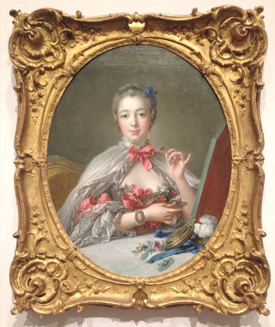 布歇 / 蓬巴杜夫人肖像 / 1750年 / 哈佛大学博物馆藏画中的这枚