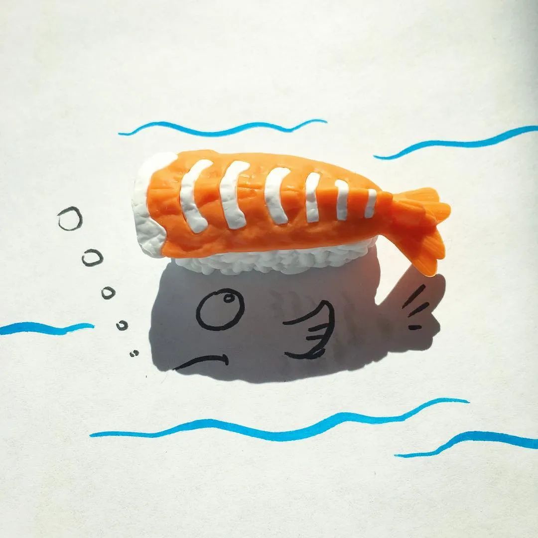 他几笔就把影子画成了精大人和孩子看完都直呼奇妙