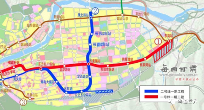兰州地铁3号线未达52号文申报要求未纳入二轮建设规划相关招标终止