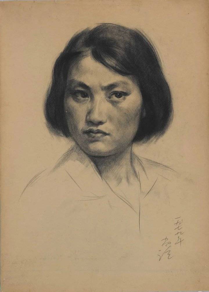 【鉴赏】靳尚谊素描肖像作品欣赏