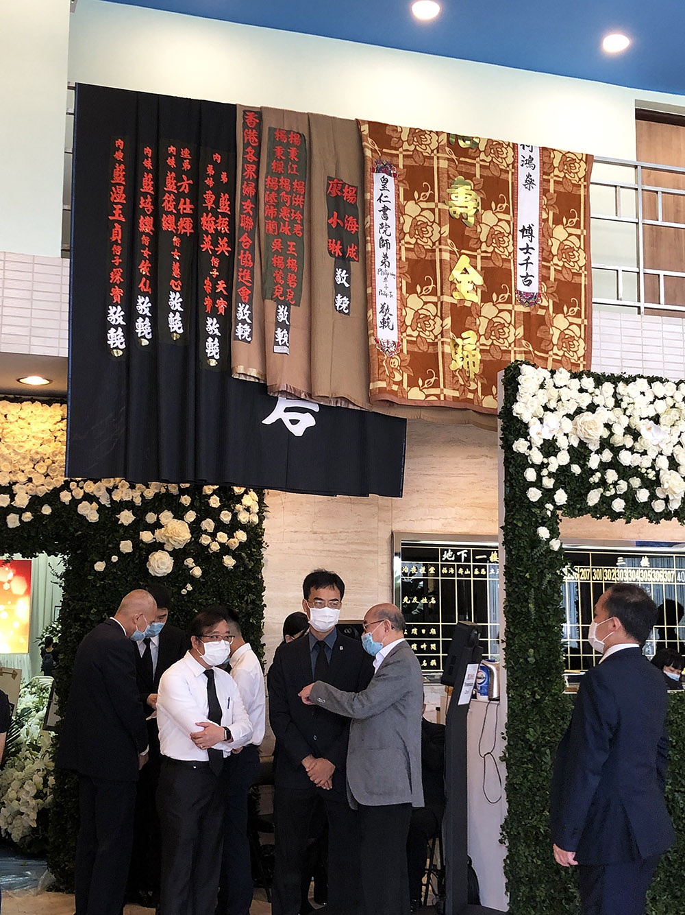 图集赌王何鸿燊设灵仪式现场