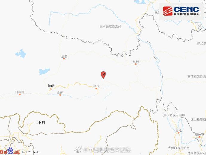 图片来源：中国地震台网速报官方微博